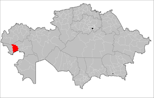 موقعیت شهرستان ایساتای در نقشه