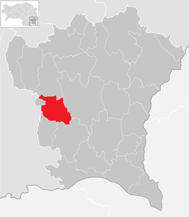 Poloha obce Jagerberg v okrese Südoststeiermark (klikacia mapa)