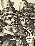 Gravyr av John (höger) och Christopher Wright (vänster), gjord av Crispin de Passe den äldre.
