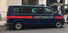 Standard vehicle of the Austrian Justizwache Justizwache vehicle.jpg