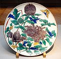色絵牡丹蝶文大皿（初期色絵），東京國立博物館