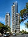 The Le Parc Figueroa Alcorta condominium towers.