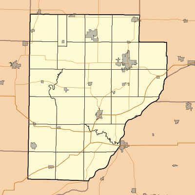 Location map USA Illinois Fulton County