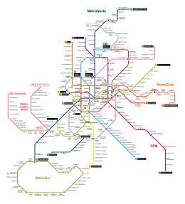 Mapa d'o trachecto