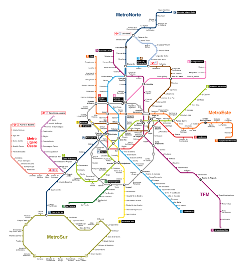 Ficheiro:Madrid Metro Map.svg