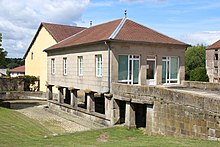 Ang Town Hall ug Hugasan sa Balay sa Mailleroncourt-Saint-pancras