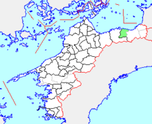 <small> <i> (oktobro 2011) </i> </small> Mapo.
Doi-Town.Ehime.PNG