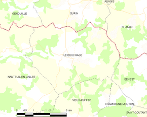 Poziția localității Le Bouchage