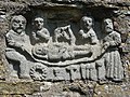 La chapelle Notre-Dame-de-Lorette, niche dans le mur, mise au tombeau.