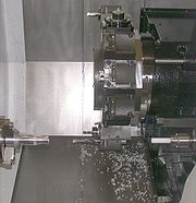 Trommelrevolverkopf einer CNC-Universaldrehmaschine