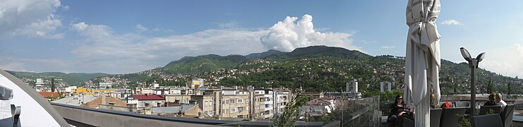 Mount Trebević view from Sarajevo (Panoramic)