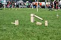 Jeu de Kubb.