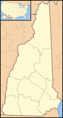 Location map USA New Hampshire