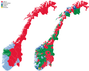 Elecciones parlamentarias de Noruega de 2017