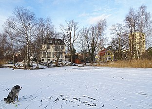 Nysätra (Holmen) vy från Järlasjön.