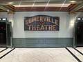 Old theater sign in lobby