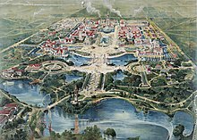 Aerial view of the Pan-American Exposition