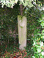 Grabstein des Schauspielers Paul Kemp auf dem Burgfriedhof in Bad-Godesberg