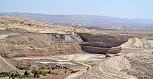 Phosphorite mine near Oron, Negev, Israel. Phosphorite Mine Oron Israel 070313.jpg