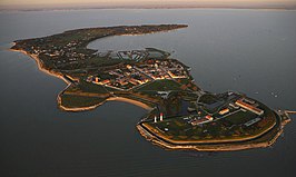 luchtfoto van het eiland