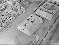 Britisches Foto nach der Kapitulation 1945, welches einen unvollendeten Maus-Turm in einer Panzerfabrik zeigt.