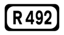 R492 road shield}}