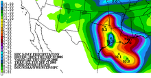 Example of a five-day rainfall forecast from the Hydrometeorological Prediction Center Rita5dayqpf.png