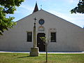 Facciata della chiesa parrocchiale-santuario di S. Maria della Pieve in Pieve di Colognola ai Colli.