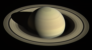 Изображение Сатурна на основе снимков КА «Кассини», сделанных 25 апреля 2016 года.