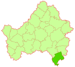 Location of Sevsky District in Bryansk Oblast