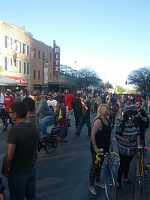 A view of 6th Street in downtown Austin, Texas, during SXSW 2013 Sixth Street SXSW 2013-025426539592444897.jpg