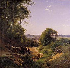 Vista de Vejle, de P. C. Skovgaard (1852)
