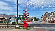 Overweg aan het station