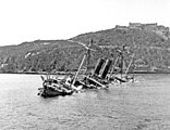 The wreck of the Reina Mercedes.