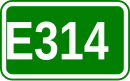 Zeichen der Europastraße 314