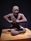 Olmec wrestler statue