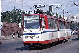 ブラショヴ市電の電車（V3A）（1994年撮影）