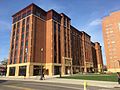 Torres House, one of the newer dorms, as visible from Neil Avenue. By Jon McMahon