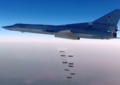 Largage de bombes de 250 kg par un Tu-22M russe en 2016 au-dessus de la Syrie.