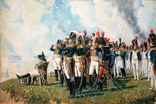 Napoleon and several of his Marshals at Borodino