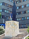 Richard Wagner Memorial in Leipzig on a pedestal by Max Klinger