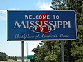 Papan selamat datang Mississippi