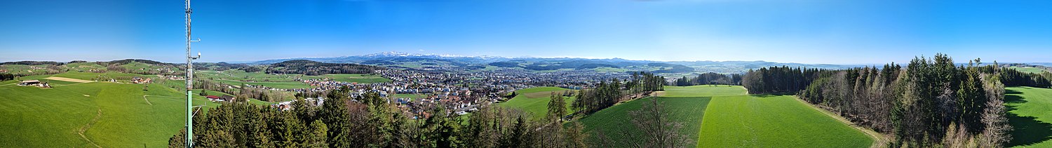 360° Panorama vom Wiler Turm