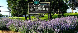 Willowbrook, Illinois' Welcome Sign on IL-83