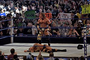 Triple H wins the WWE Championship Match again...