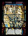Das Kampfgeschehen im Verlauf der Mordnacht von Zürich, Glasmalerei aus der zweiten Hälfte des 17. Jahrhunderts, Landesmuseum Zürich