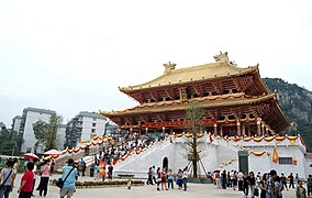 Temple of the Culture Deity (Confucius) in Liuzhou, Guangxi. Confucius is widely worshipped as the Culture Deity in popular religion. Confucianism as a religion is practised by Confucian churches, for instance the Holy Confucian Church established in 2009 in Shenzhen.[citation needed]