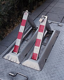 Barrier can be installed so that parking is not possible without payment. -74wiki.jpg