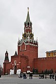 Tháp Spasskaya của Điện Kremlin Moskva