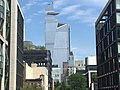 10 und 30 Hudson Yards (hinten) von der High Line aus gesehen